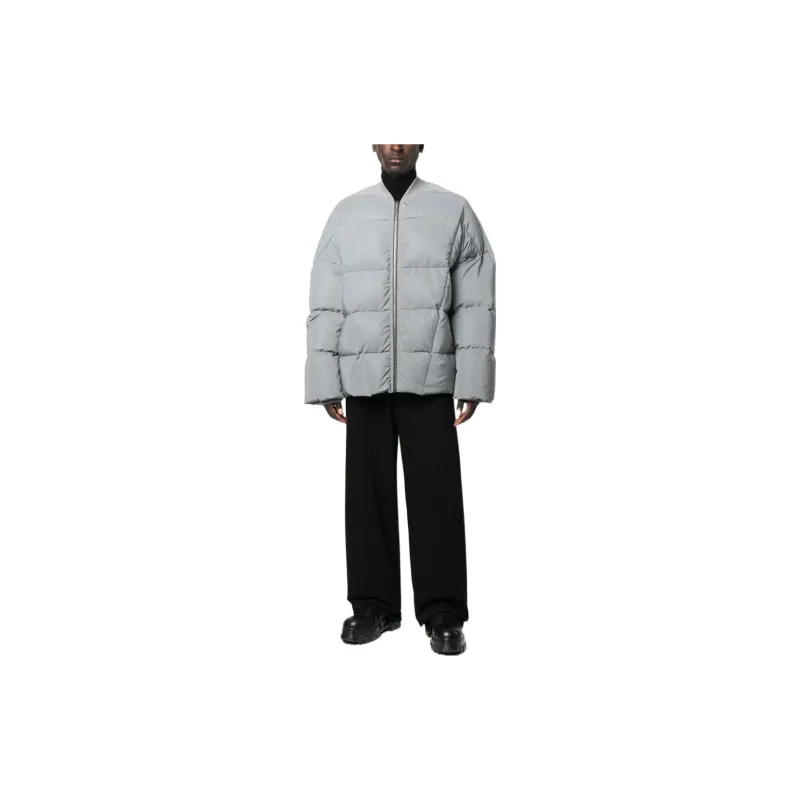 RICK OWENS Collarless Padded Jacket-1
