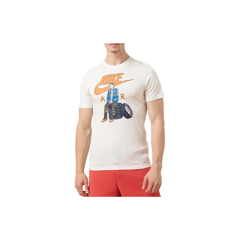 Nike T Shirts Men Light Ivory-4