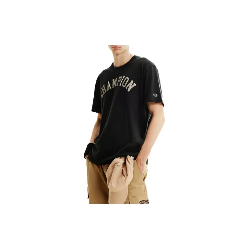 Champion T Shirts Unisex Black-3