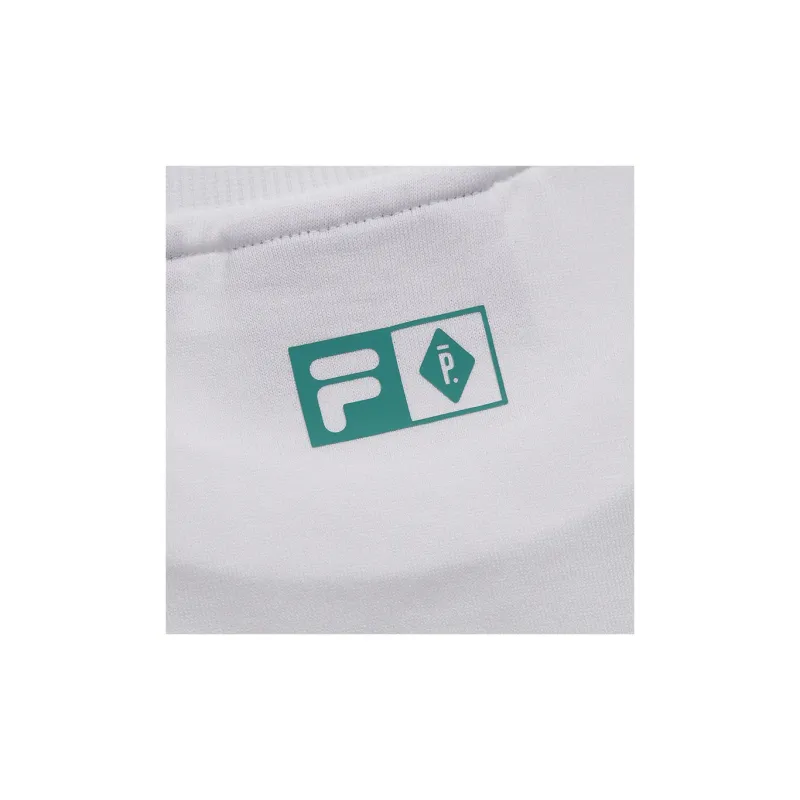 FILA FUSION T Shirts Unisex Bright White-4