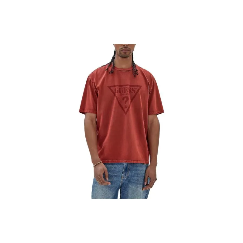 GUESS T-Shirts Men Red-3