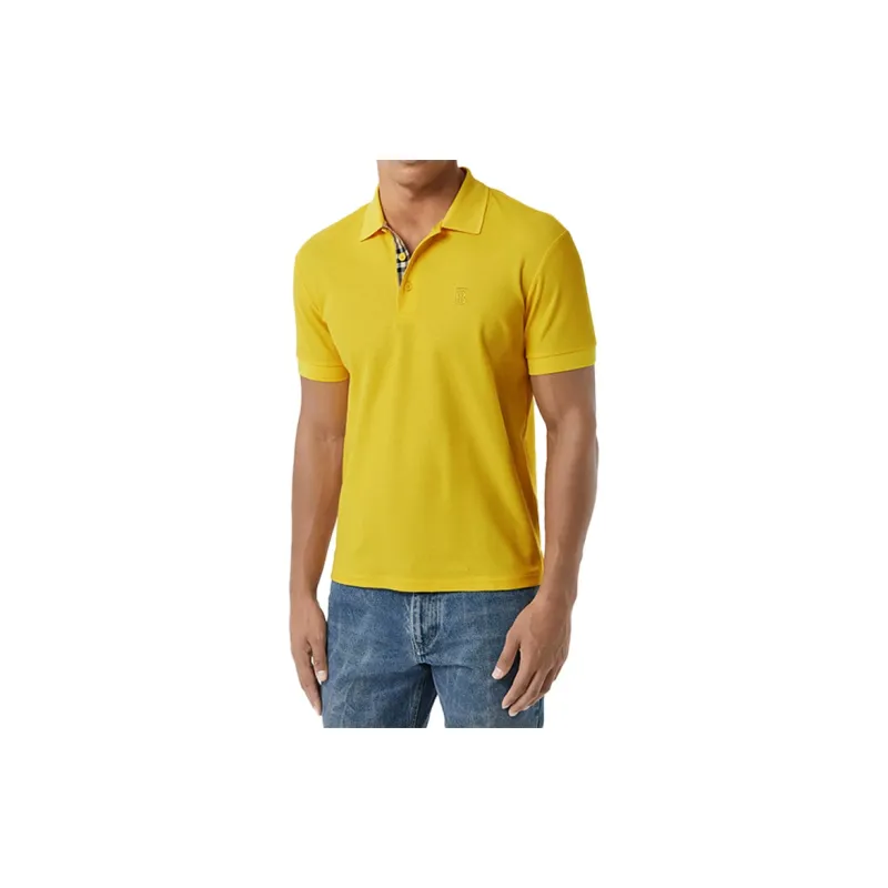 Burberry Polo Shirts Men Yellow-1