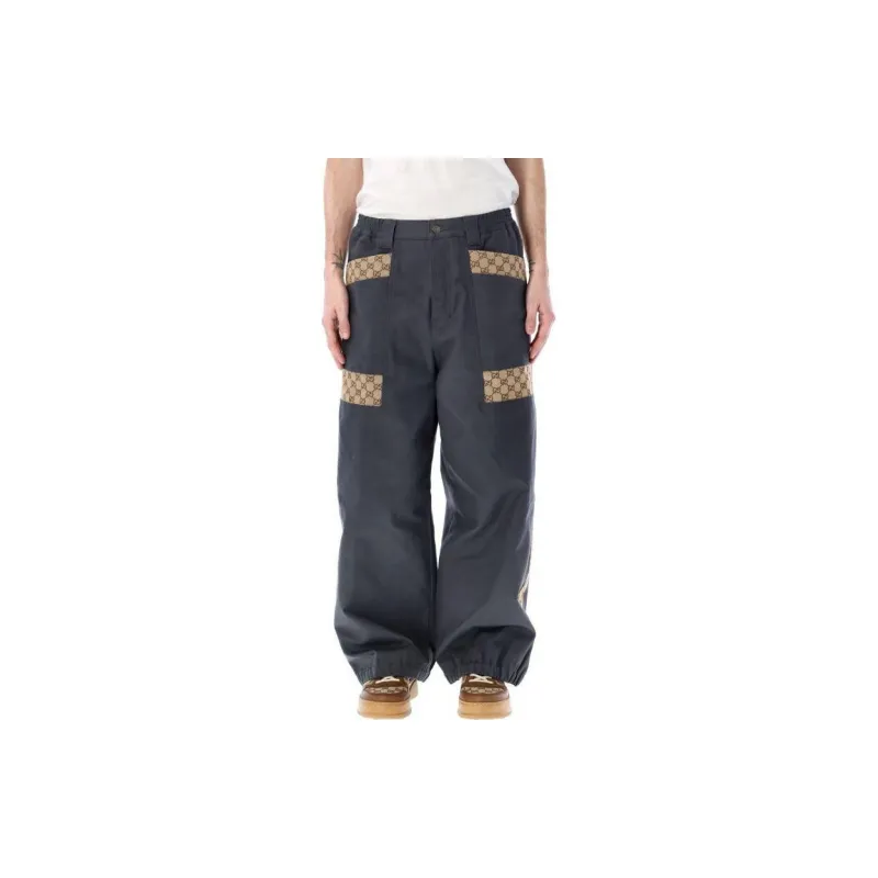 GUCCI Gg Supreme Canvas Trousers-2