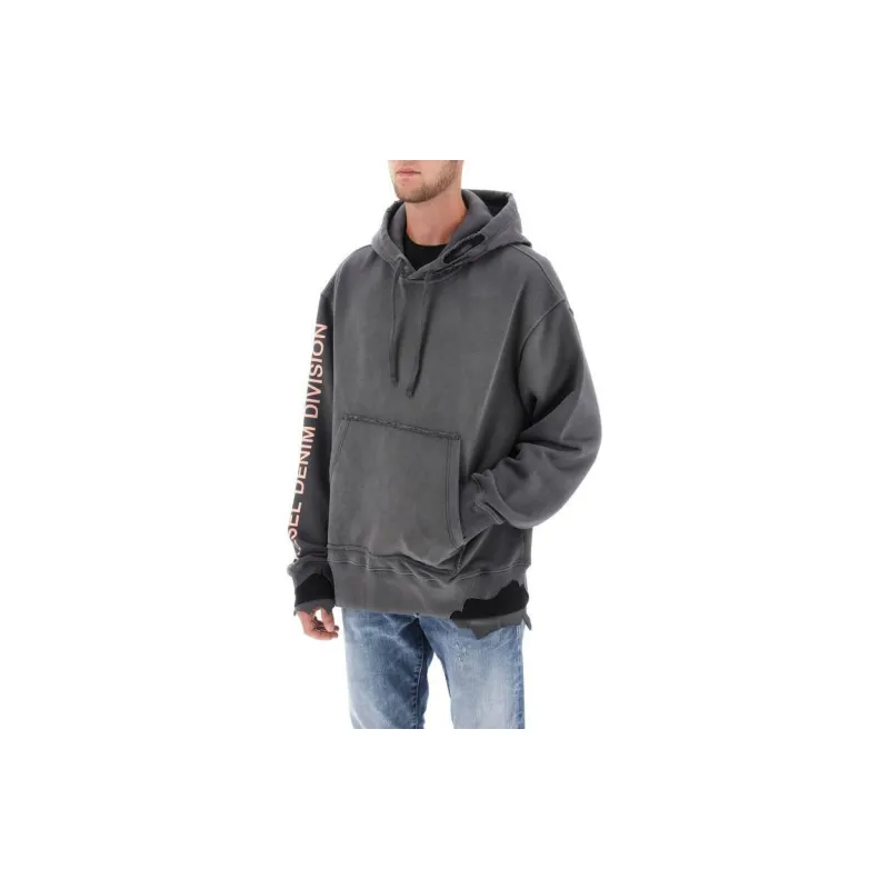 DIESEL Sweatshirts Men Gray-1