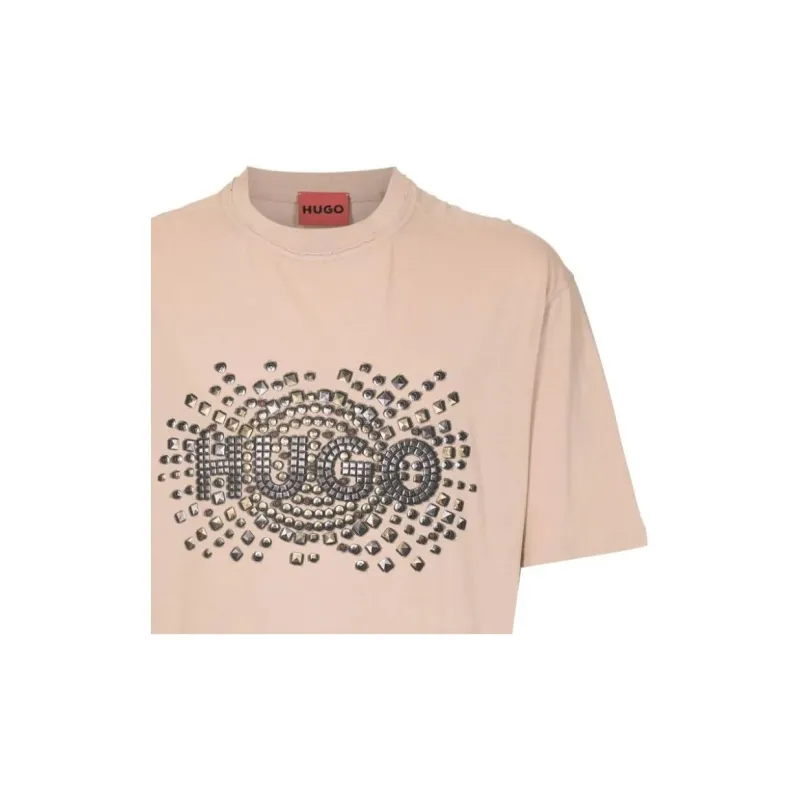 HUGO BOSS SS24 T Shirt Men's Light Brown-5