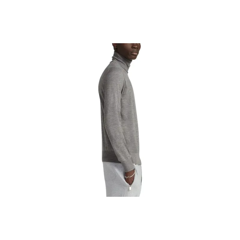 DIOR FW23 Cd Icon Turtleneck Sweater Sweatshirt Unisex Gray-5