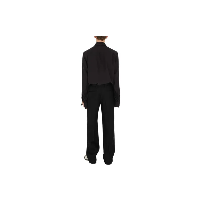 Burberry Pointed-collar Silk Shirt-3
