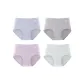 B Set-Classic Solid Color-Purple+Gray+Blue+Light Green (4 Pack)