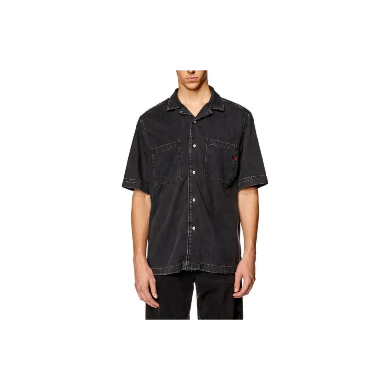 DIESEL D Paroshort Short sleeved Denim Shirt-1