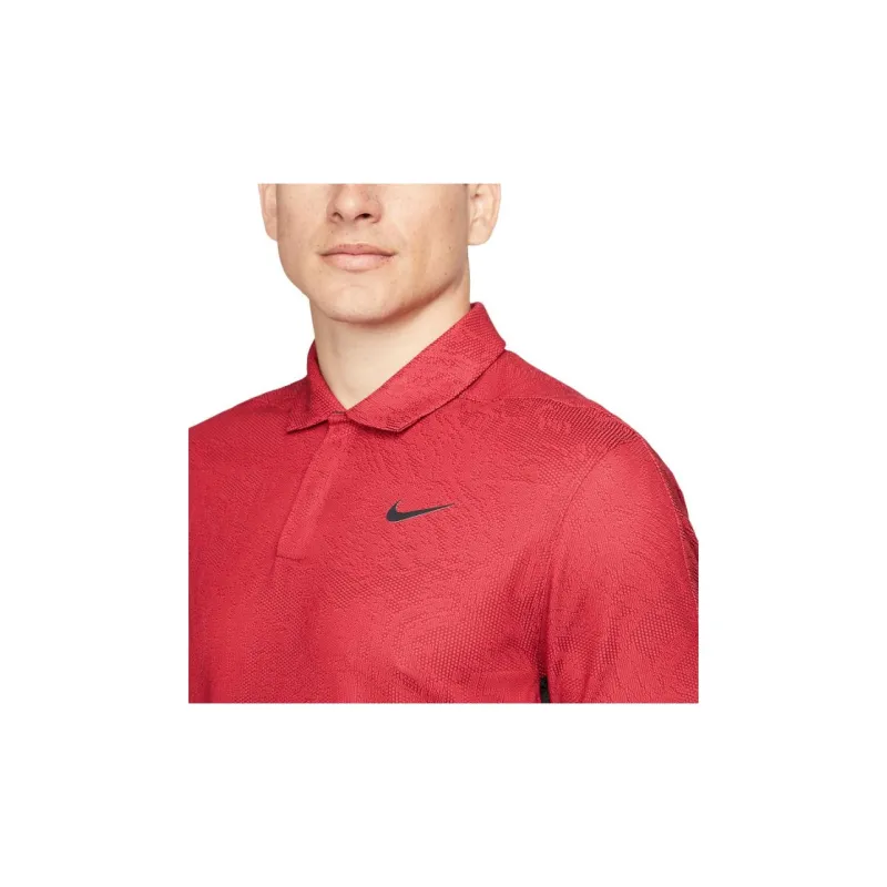 Nike Polo Shirts Men Gym Red-3