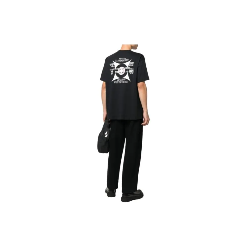 RAF SIMONS X Fred Perry Logo patch Short sleeved T shirt-2
