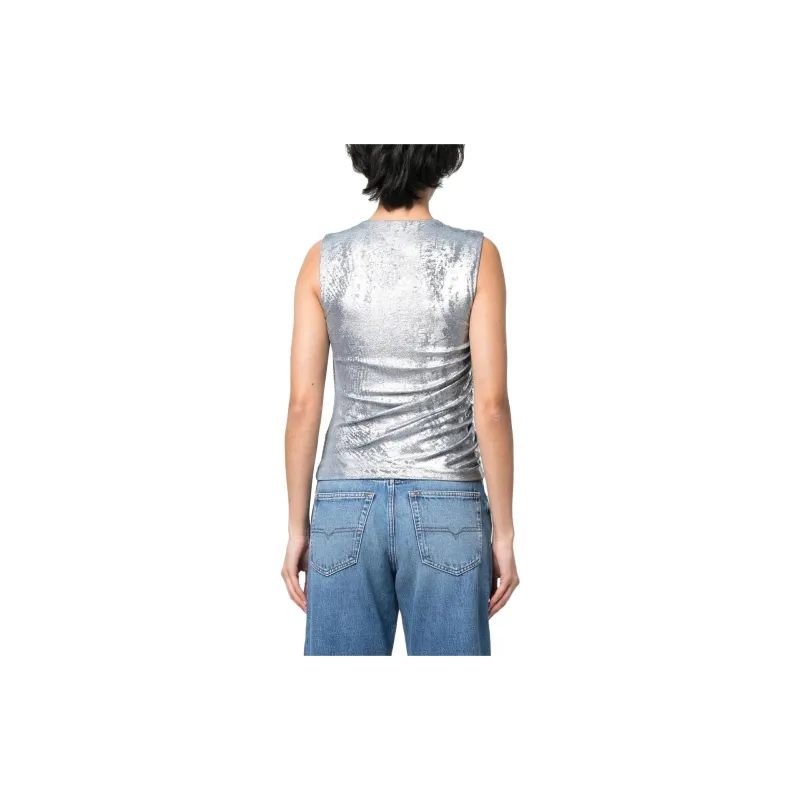 DIESEL Tank Tops Women's Silver-2
