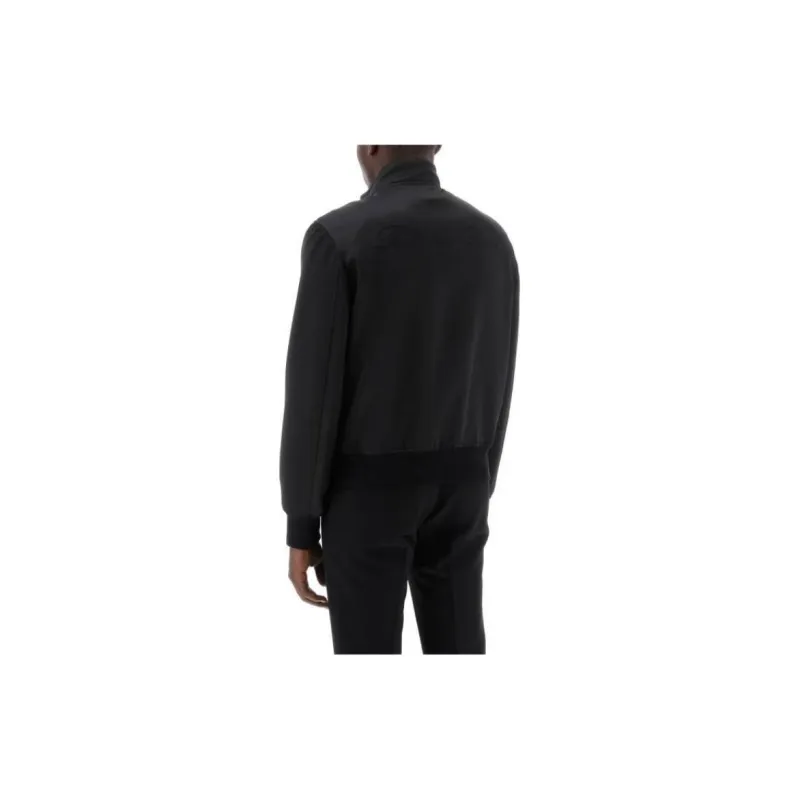 BALMAIN Logo Embroidered Zipped Bomber Jacket-3