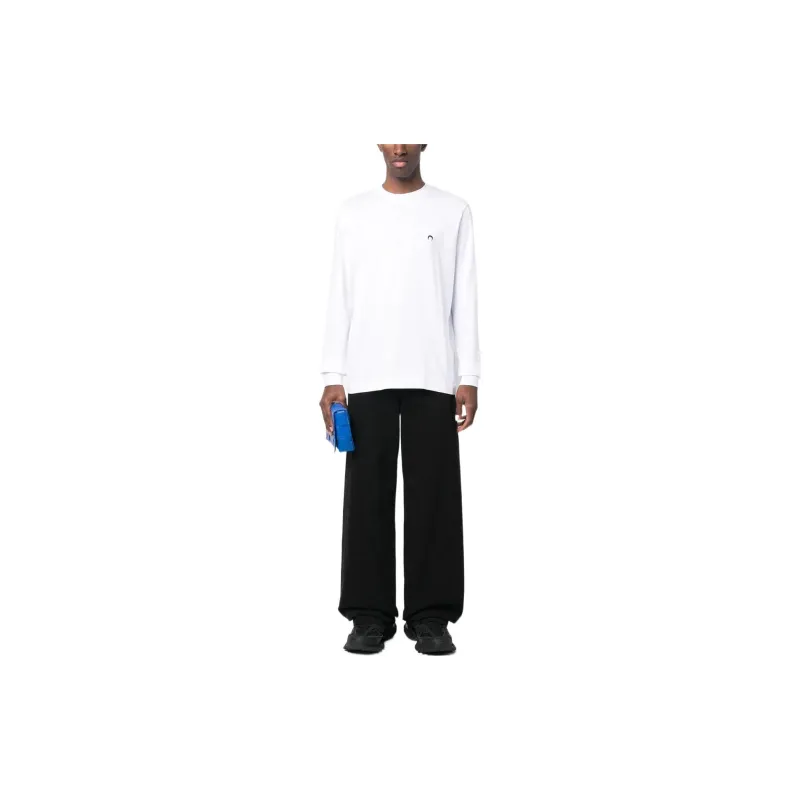 Marine Serre Organic Cotton Long sleeve T shirt-1