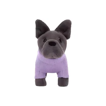 JELLYCAT Sweater French Bulldog Purple Stuffed Animal