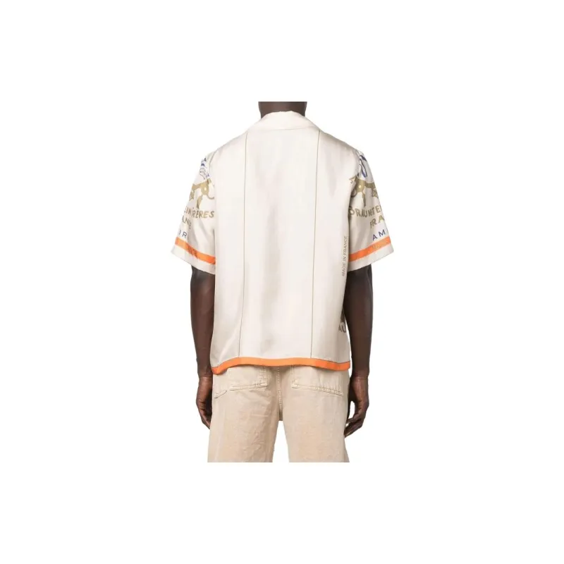 AMIRI Shirts Men Snowflake Ivory White-3
