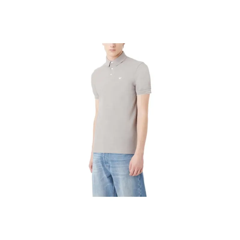 EMPORIO ARMANI SS23 Polo Shirt Men's Gray-3