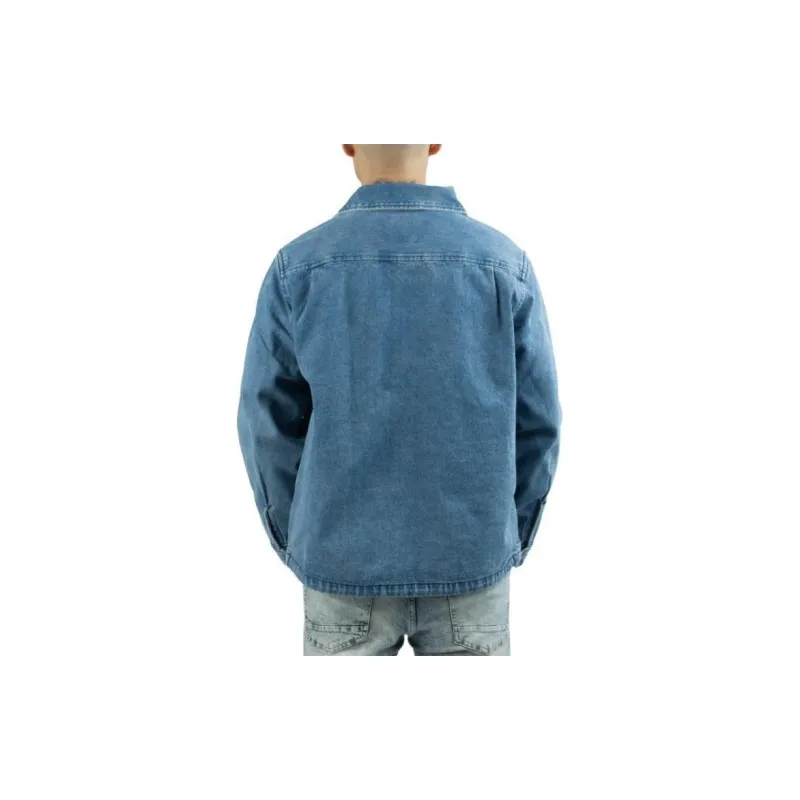 Vans Denim Jackets Men Washed Blue-3