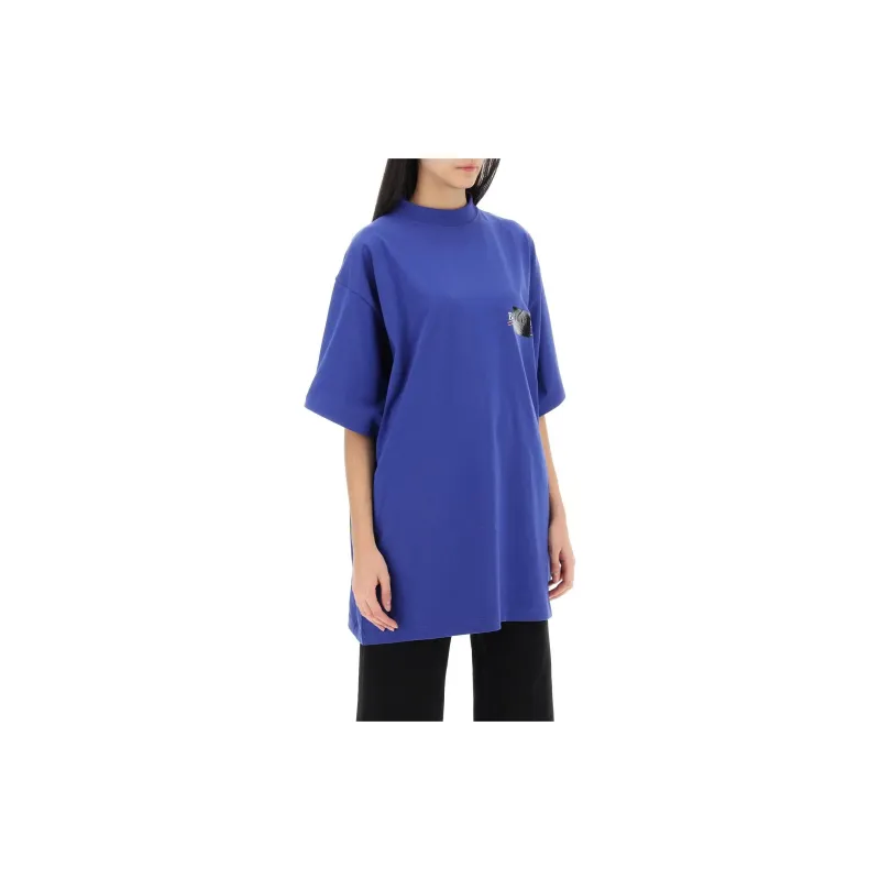 Balenciaga Logo Printed Oversized Fit T Shirt-2