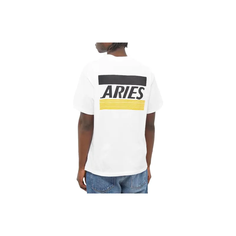 Aries T-Shirts Unisex White-2