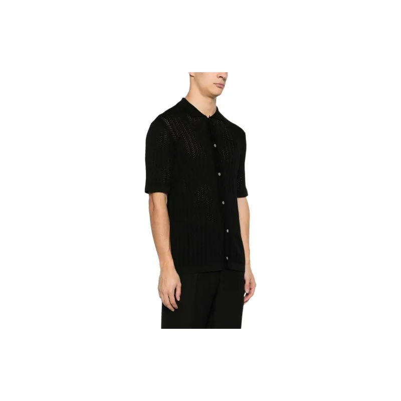 Tagliatore Jesse Knitted Cotton Shirt-3