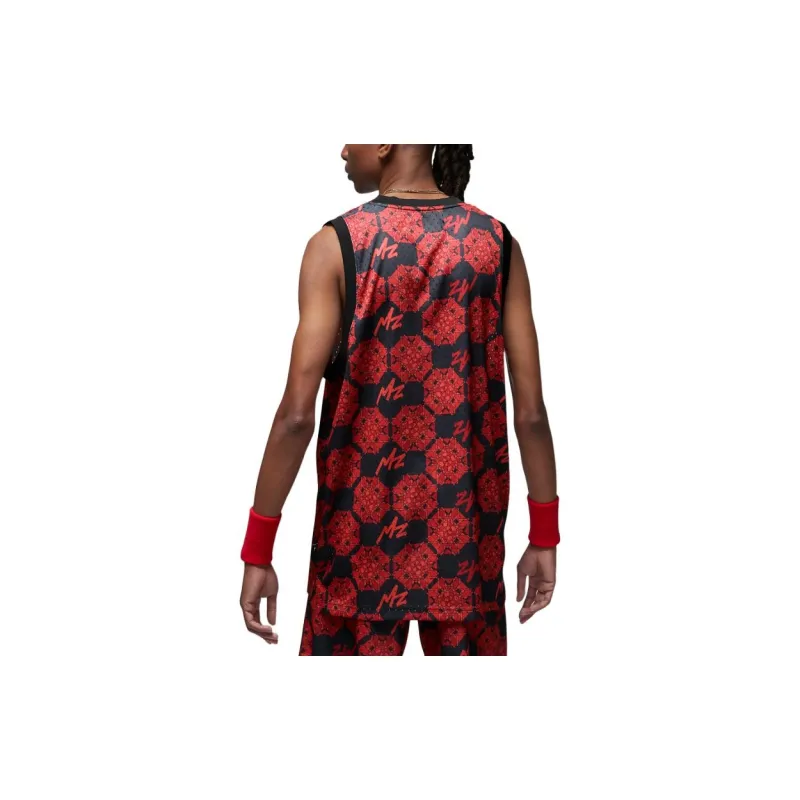 Jordan Zion Collection Mesh Tank Tops Men's Gym Red-1
