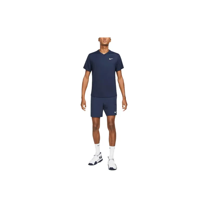 Nike T Shirts Men Navy Blue-2