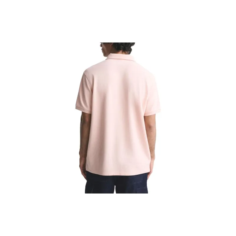 ZARA Polo Shirt Men's Washable Pink-3