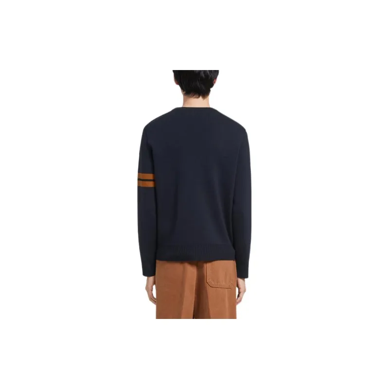 Ermenegildo Zegna Stripe Detailed Crewneck Jumper-3