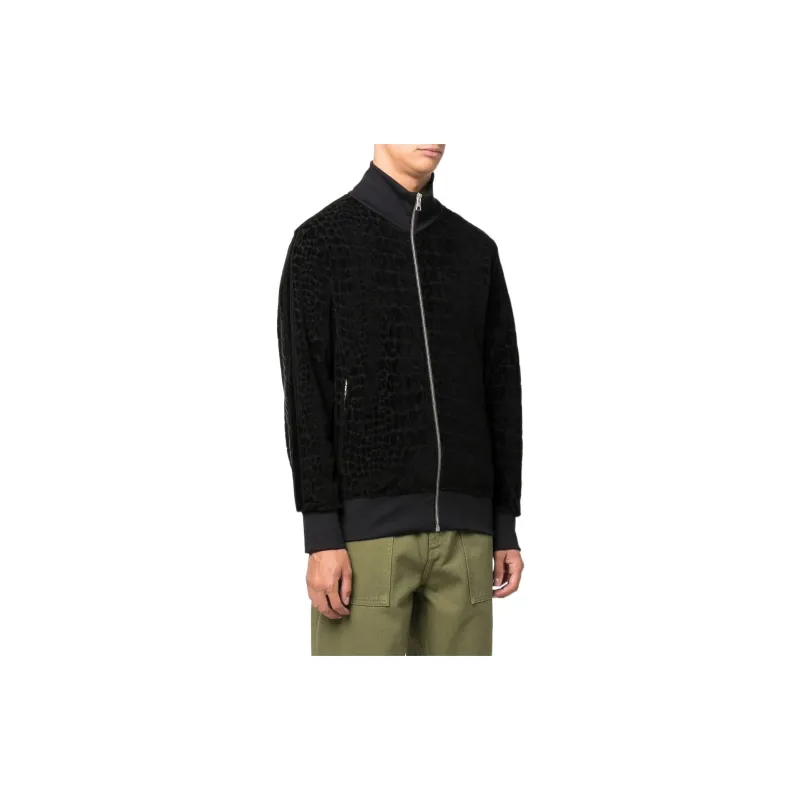 PALM ANGELS Funnel Neck Zip-up Jumper-2