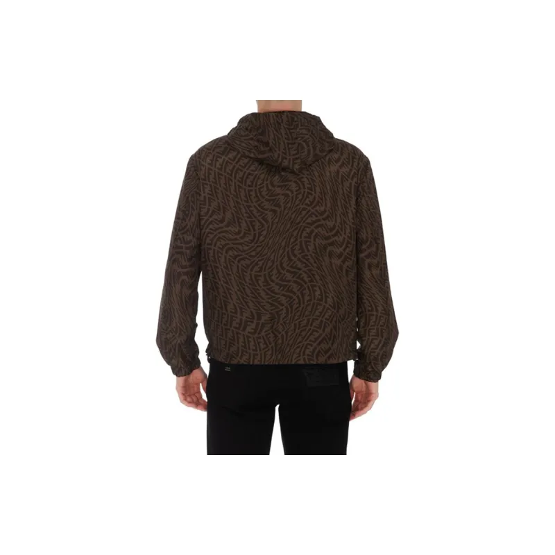 FENDI Ff Monogram Vertigo Windbreaker Jacket-5