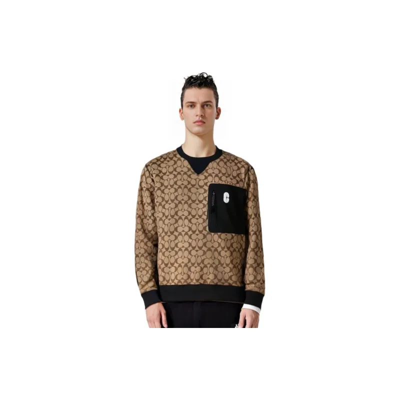 COACH SS23 Sweatshirt Men's Brown-2