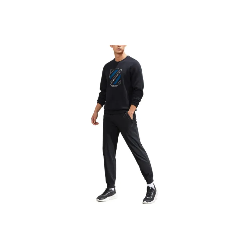Anta Comprehensive Training Collection Sports Lifestyle Collection Sweatshirt Unisex Black-2