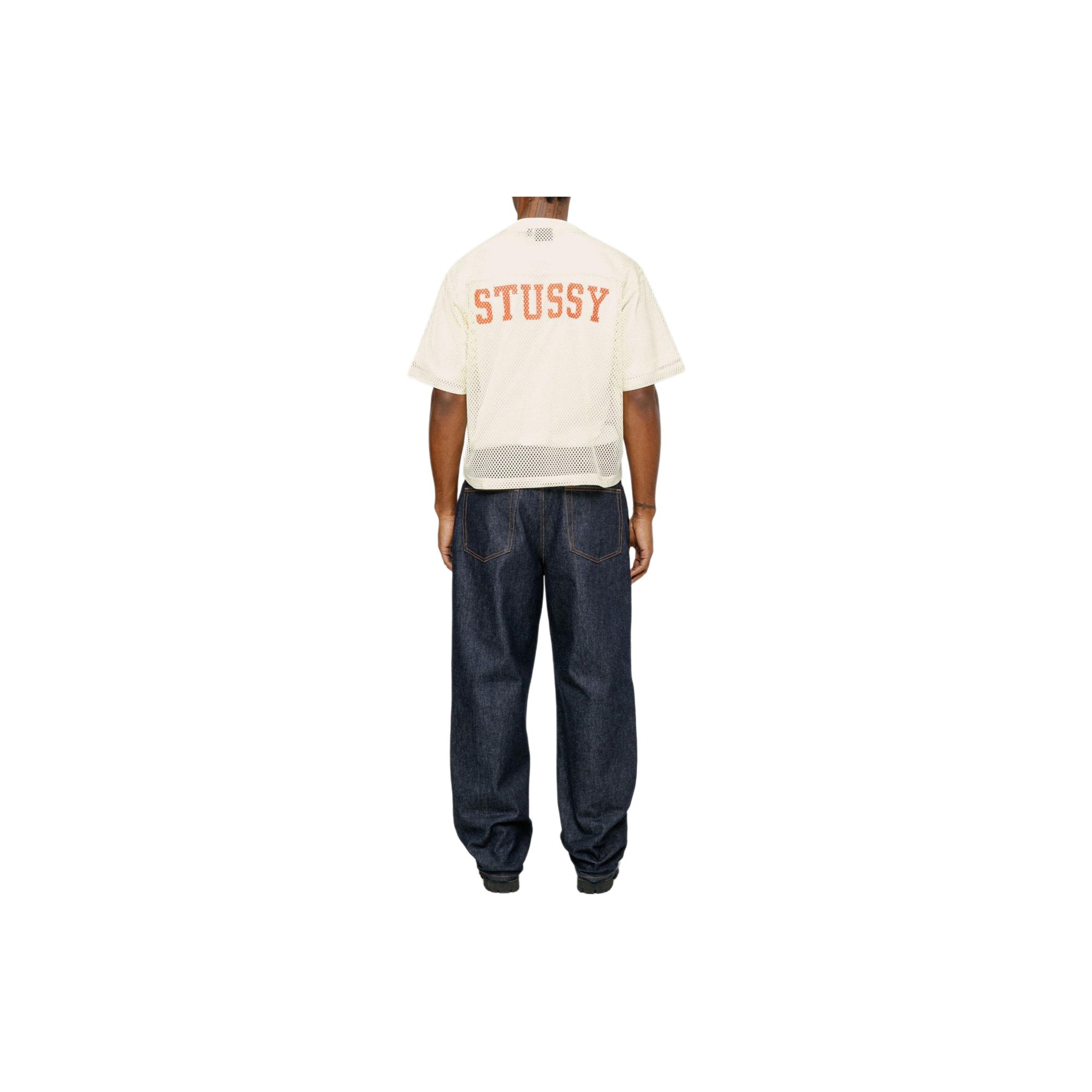Stussy Drop2 Logo Mesh Knit T-shirt SS24 Blue - Cheap Rcj