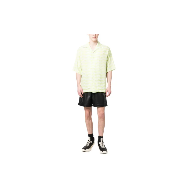GCDS Waved Logo Printed Buttoned Shirt-1