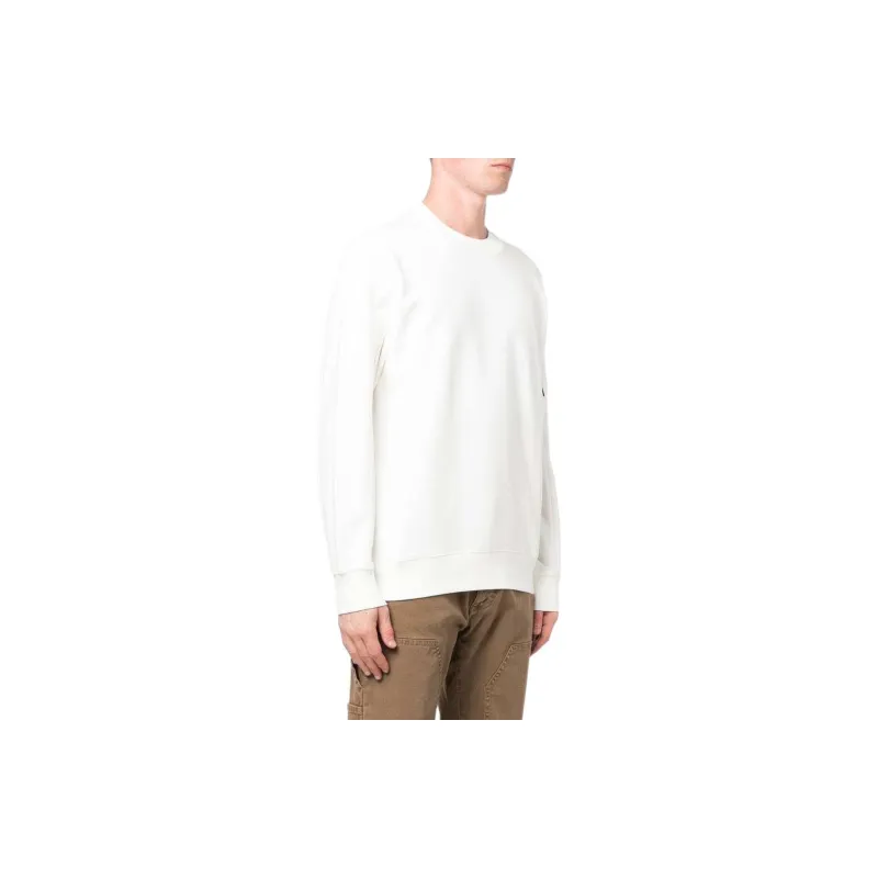 C.P.Company Diagonal Raised Fleece Crewneck Lens Sweatshirt-3