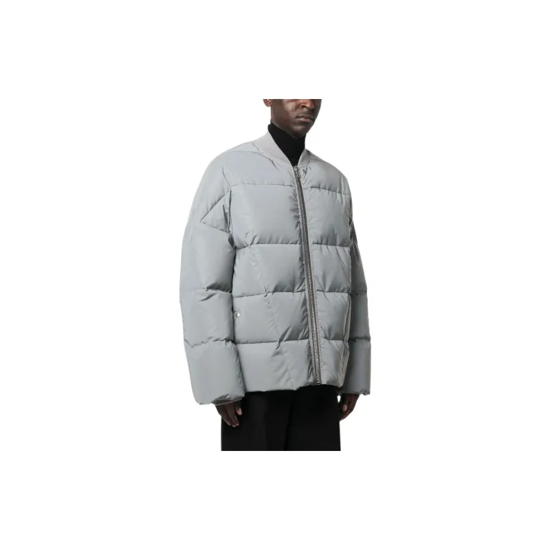 RICK OWENS Collarless Padded Jacket-3