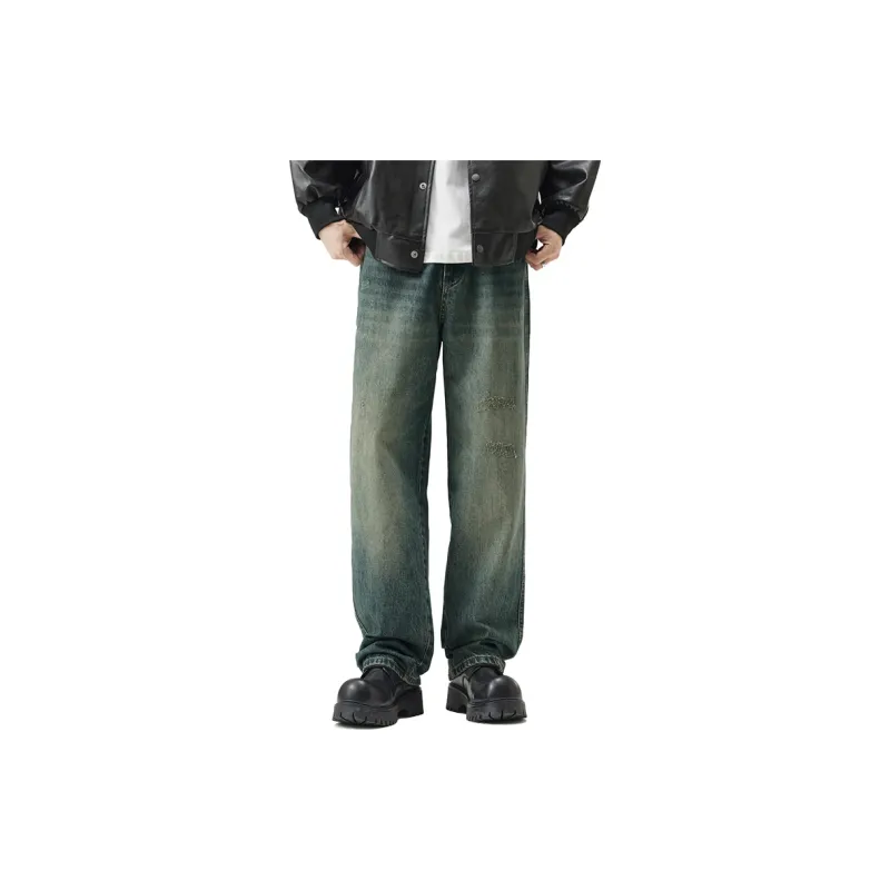 KGK Jeans Men Vintage Green-2
