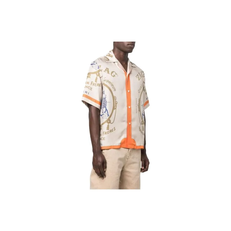 AMIRI Shirts Men Snowflake Ivory White-2