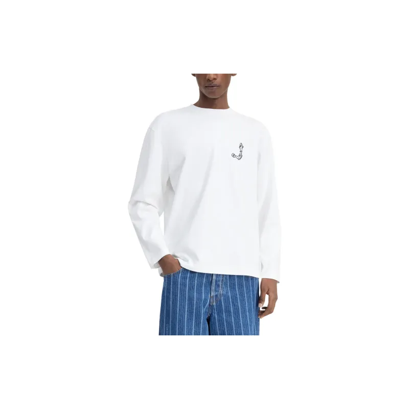 Jacquemus Fisherman Embroidered Long Sleeved T Shirt-2