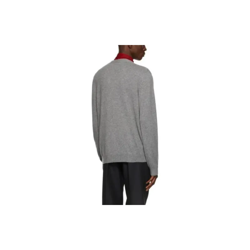 GUCCI Horsebit detail Cashmere Cardigan-4
