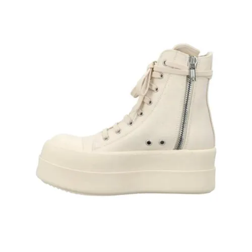 Rick Owens DRKSHDW Casual Shoes Women's High-Top Beige