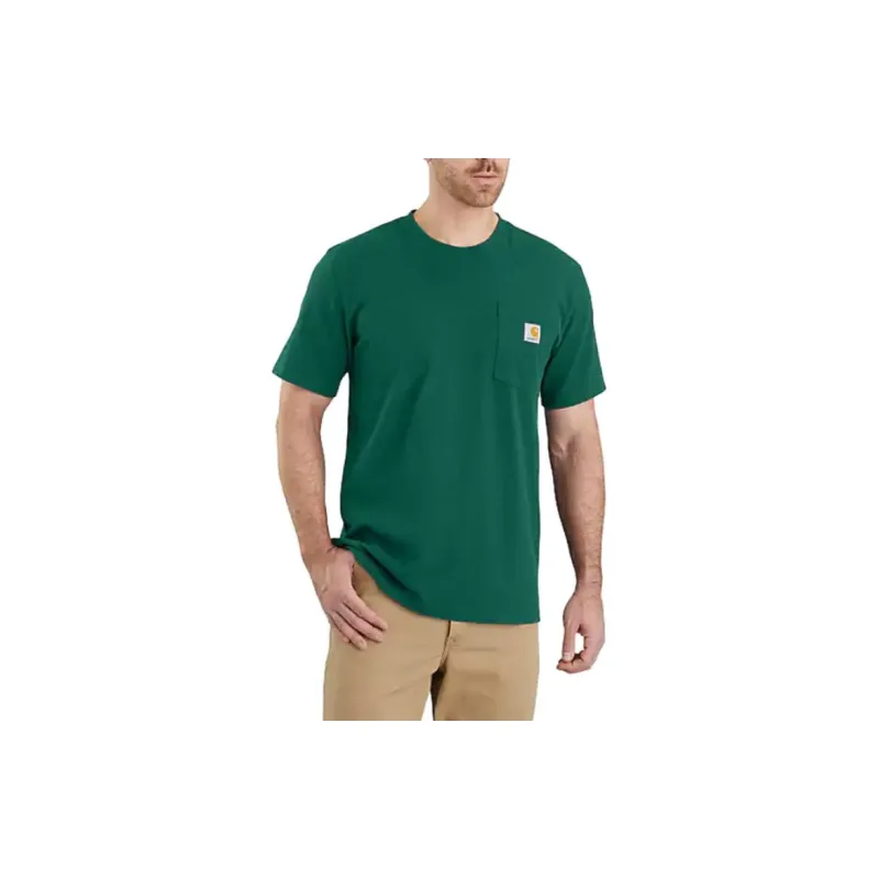 Carhartt 103296 HEAVYWEIGHT SHORT SLEEVE POCKET T SHIRT T Shirt RELAXED FIT Men's-3