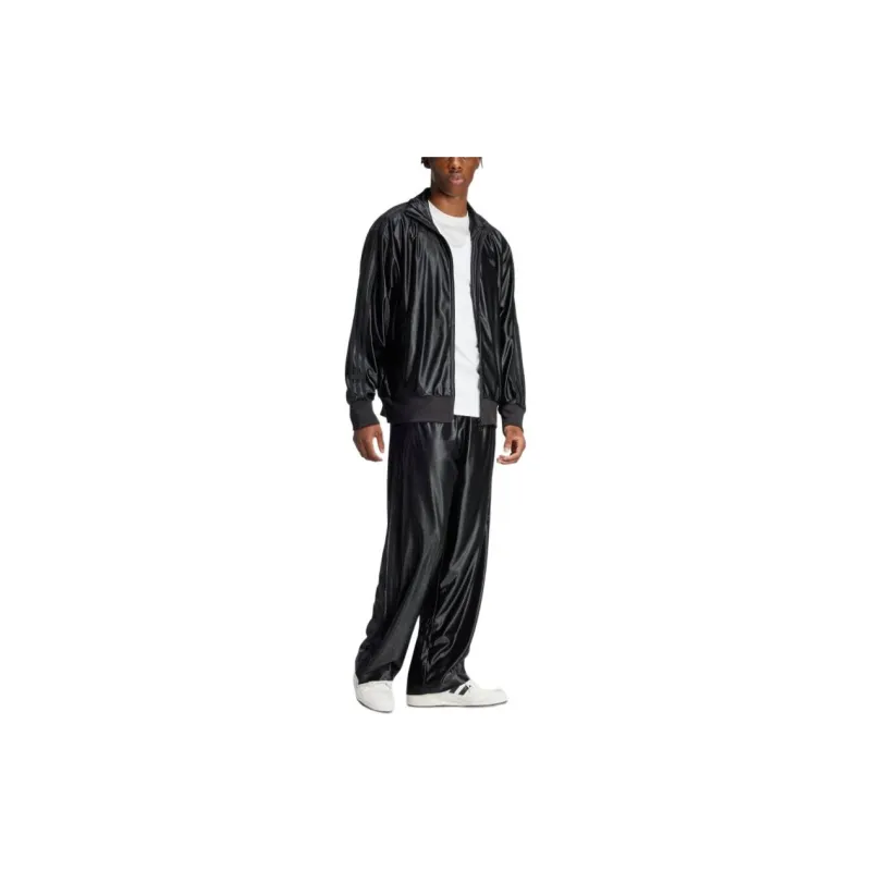 Adidas Originals Q3 Retro Sports Stand Collar Jackets Men's Black-2