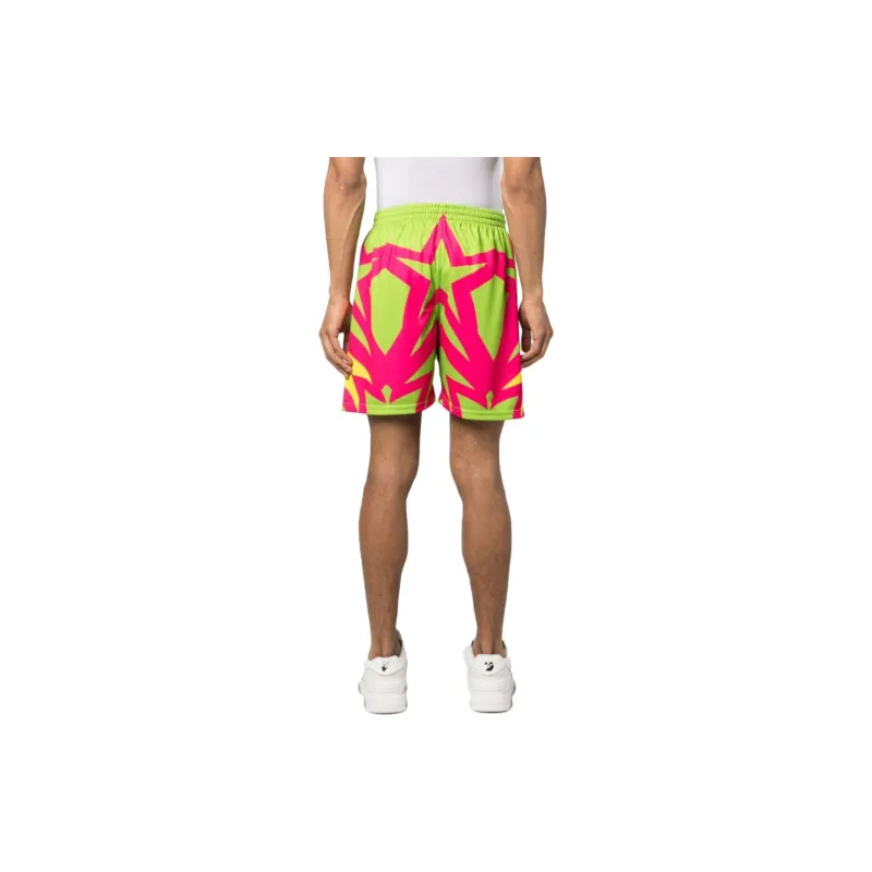 Liberal Youth Ministry Star-Printed Football Shorts-1