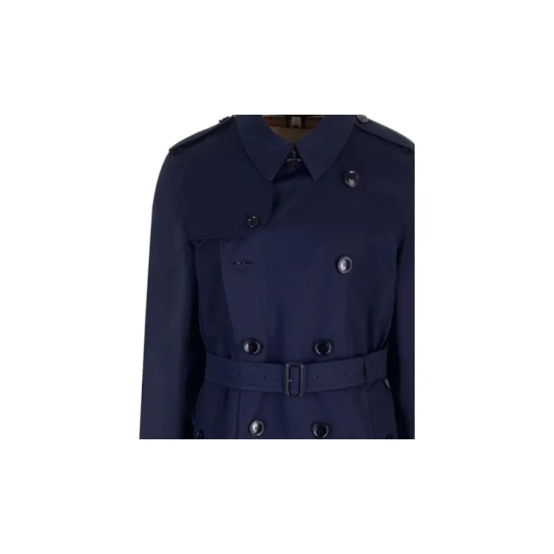 Burberry Kensington Double Breasted Belted Trench Coat-3