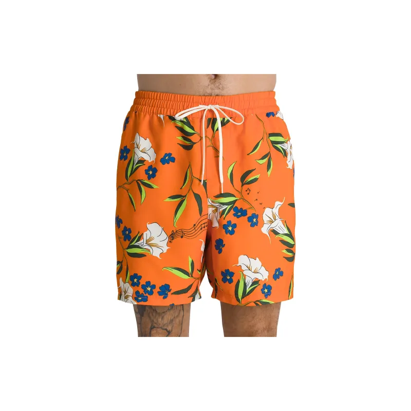 Vans Casual Shorts Men Pumpkin-2