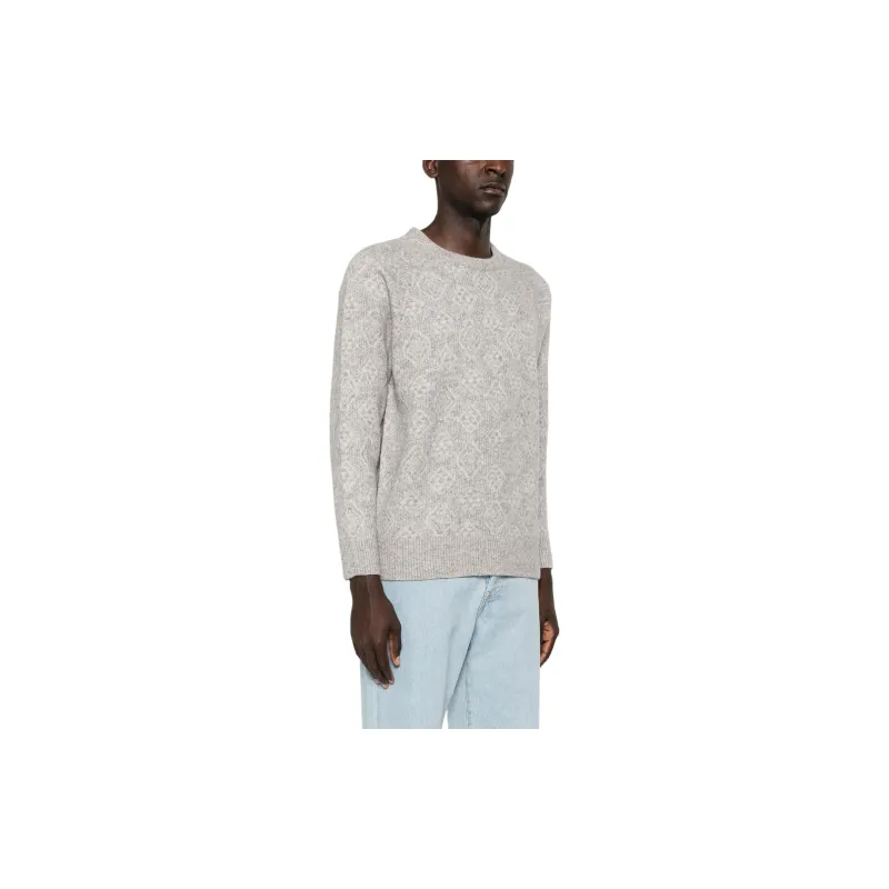 Brunello Cucinelli Patterned Crewneck Jumper-3