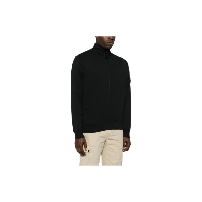 STONE ISLAND Cotton Jersey Cardigan-1