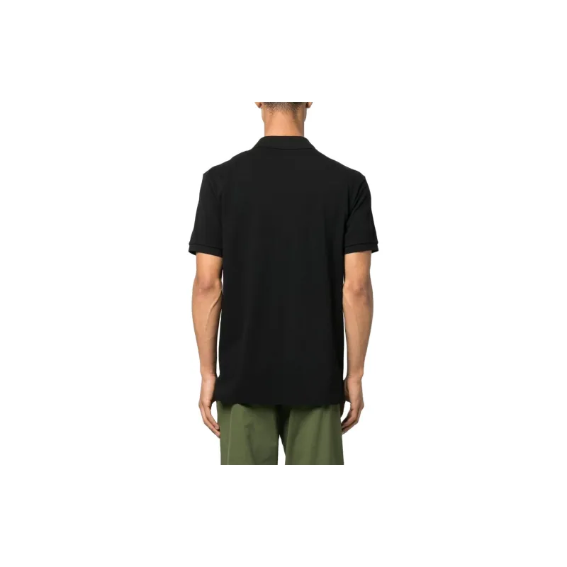 MOSCHINO Logo Patch Straight Hem Polo Shirt-2